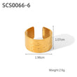Lunar Textured Gold Ring