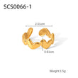 Golden Heartbeat Ring