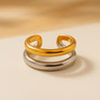 DuoTone Open Band Ring