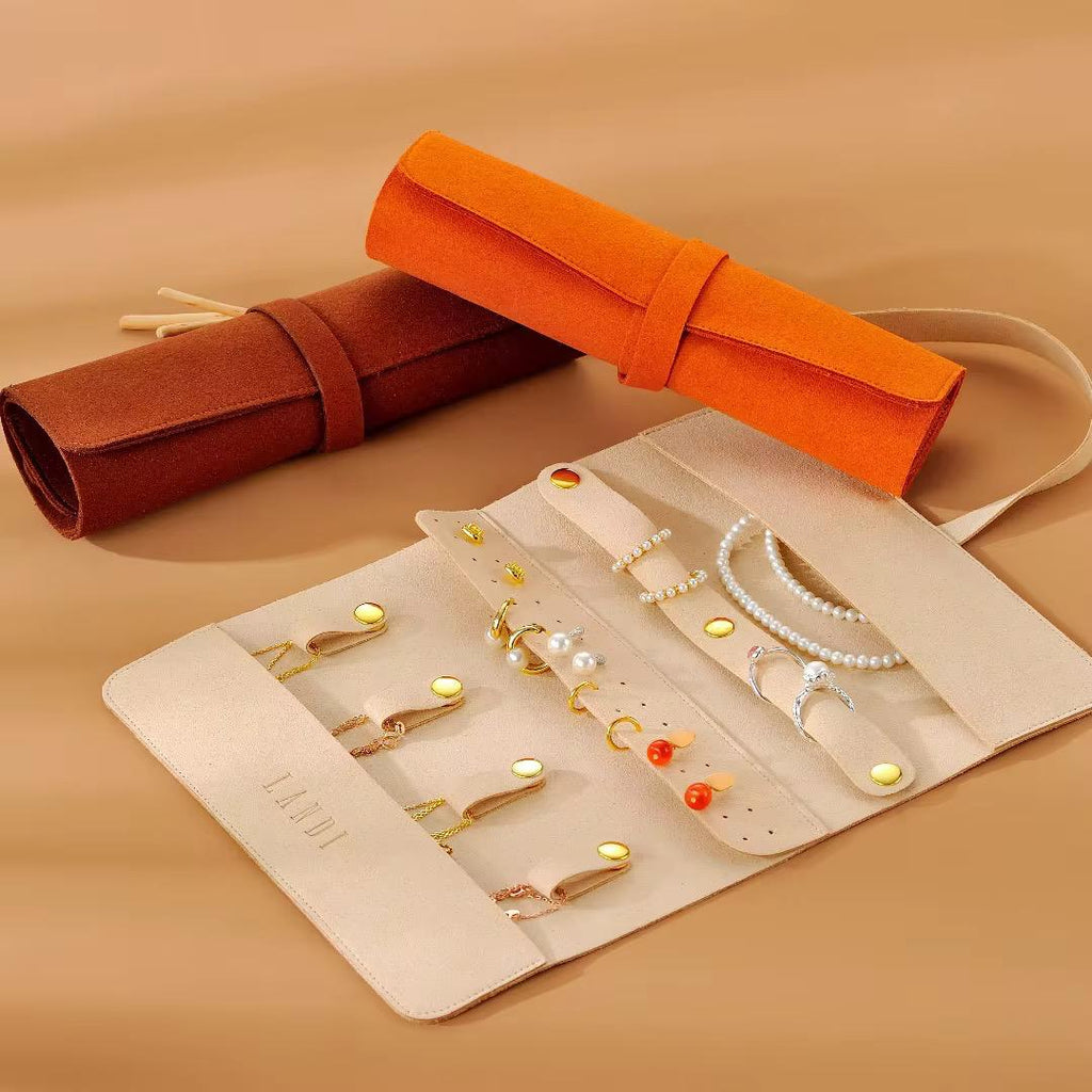 Roll-up Jewlery Red Organizer
